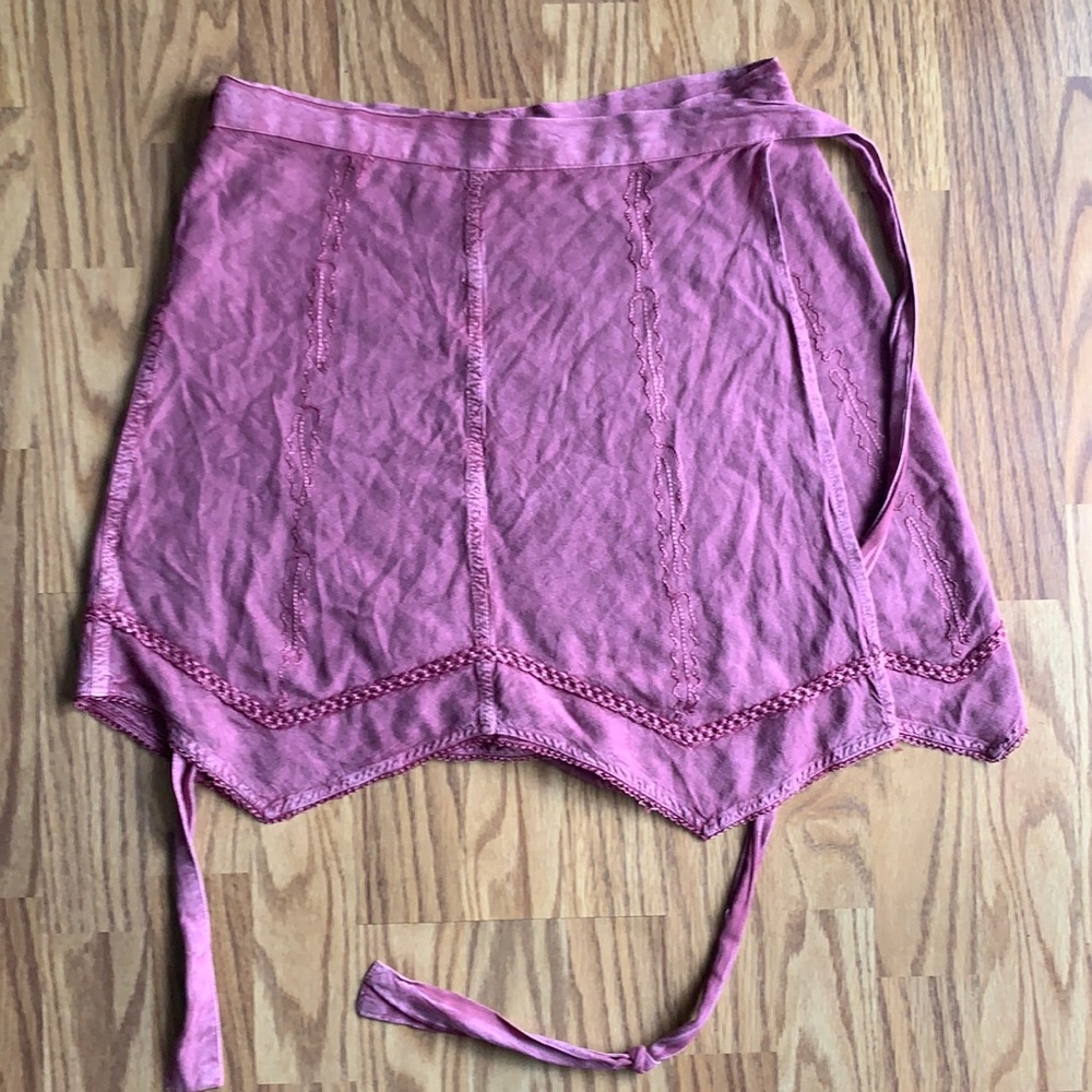 Vintage 90’s Indian Embroidered Fae Wrap Skirt